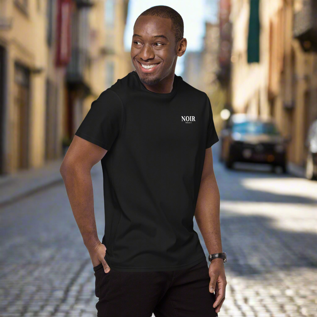 NOIR Volume 1 β Minimalist Statement Tee (Premium Cotton)